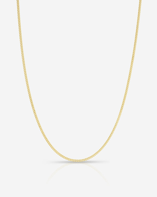 Ring Concierge Diamond Cut Chain Necklace 14k Yellow Gold