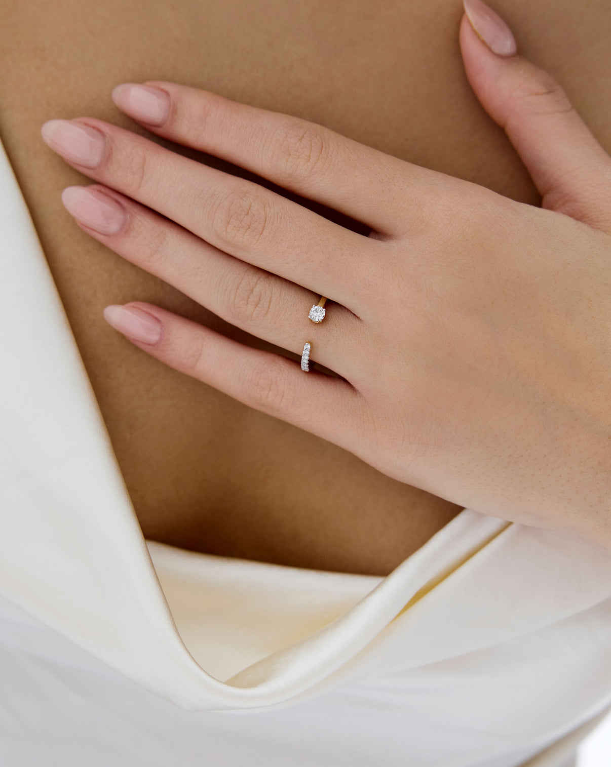 Open Round Diamond Band