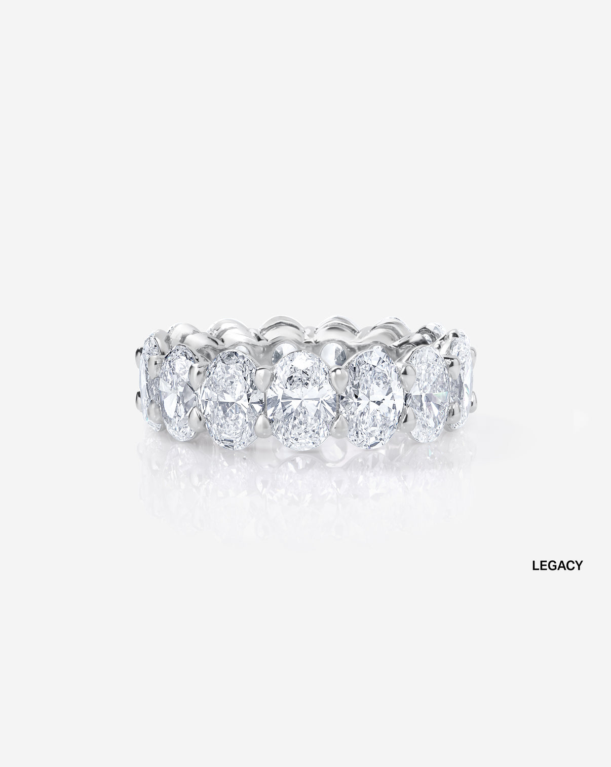 Oval Diamond Eternity Band
ghost front facing platinum legacy