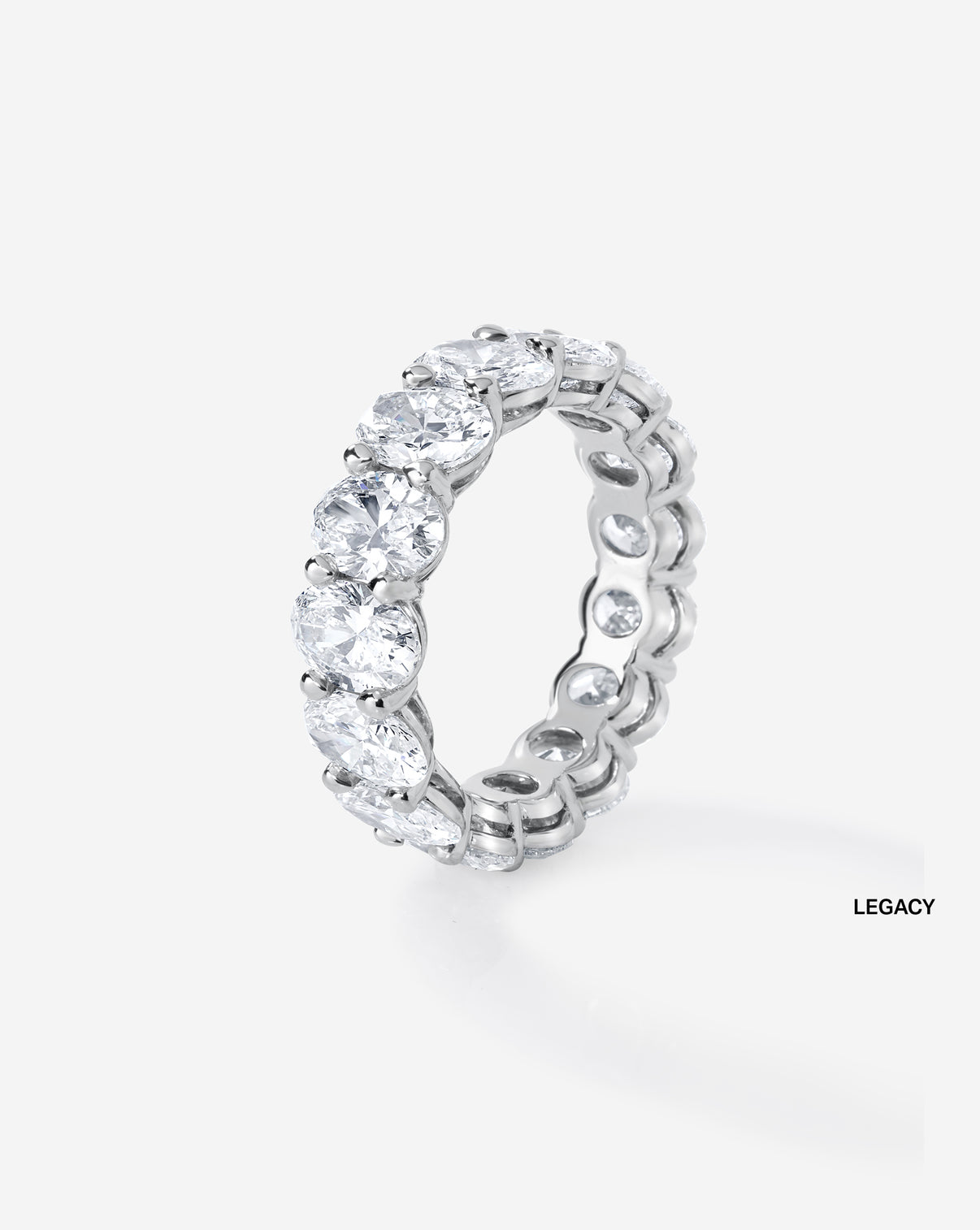 Oval Diamond Eternity Band
ghost side facing Platinum legacy