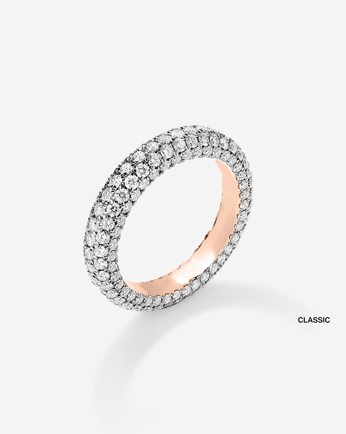 14k rose gold classic side view