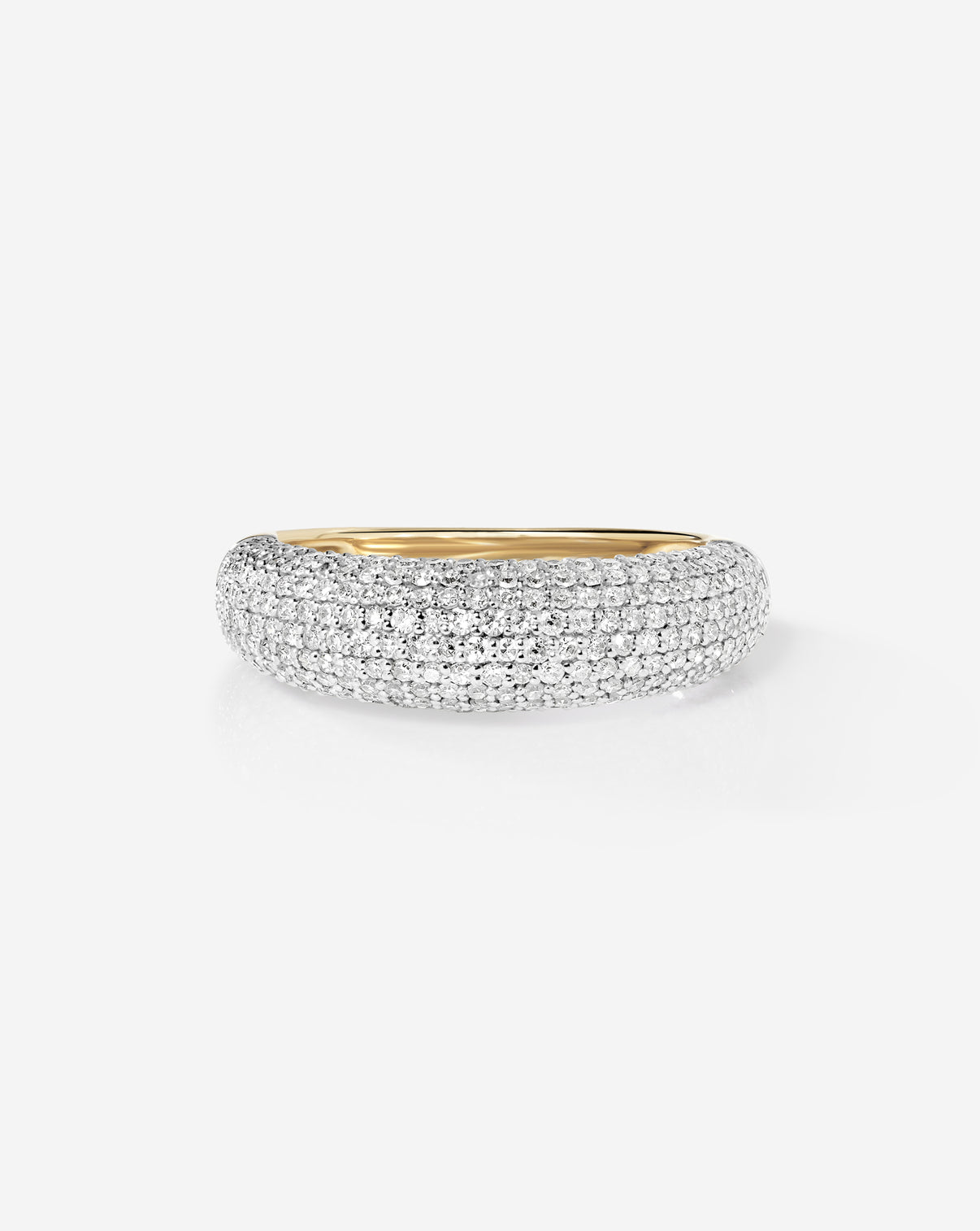 Ring Concierge Pavé Diamond Cloud Ring in 14k yellow gold 