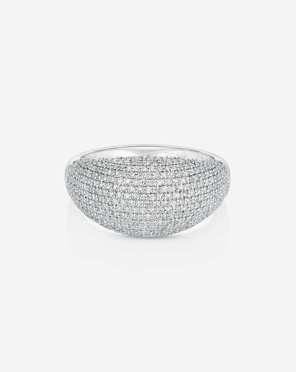 Ring Concierge Pavé Jumbo Diamond Cloud Ring 14k White Gold