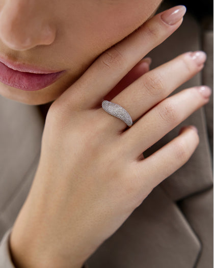 Pavé Movement Cloud Ring