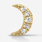 Pavé Diamond Moon Charm