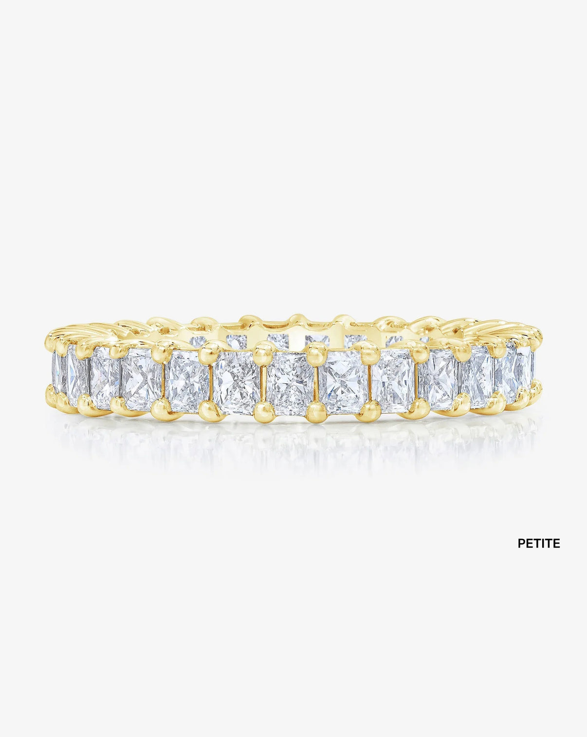 Bridal Wedding Bands 14K Yellow Gold / Petite Radiant Eternity Band
