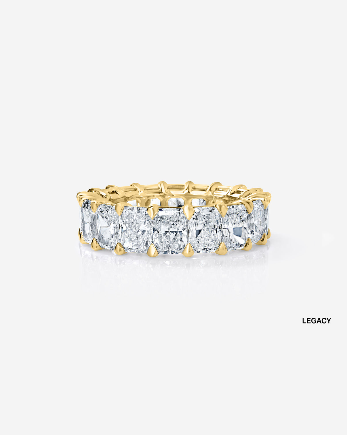 Bridal Wedding Bands 14k Yellow Gold / Legacy Radiant Eternity Band