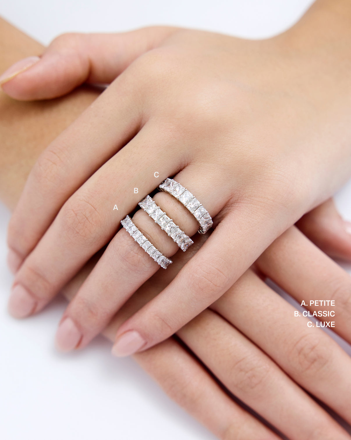 Platinum, 14k Yellow Gold, 14k Rose Gold