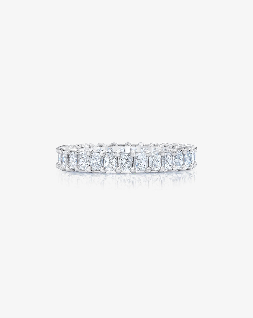 Bridal Wedding Bands Platinum / 3 Mini Radiant Eternity Band