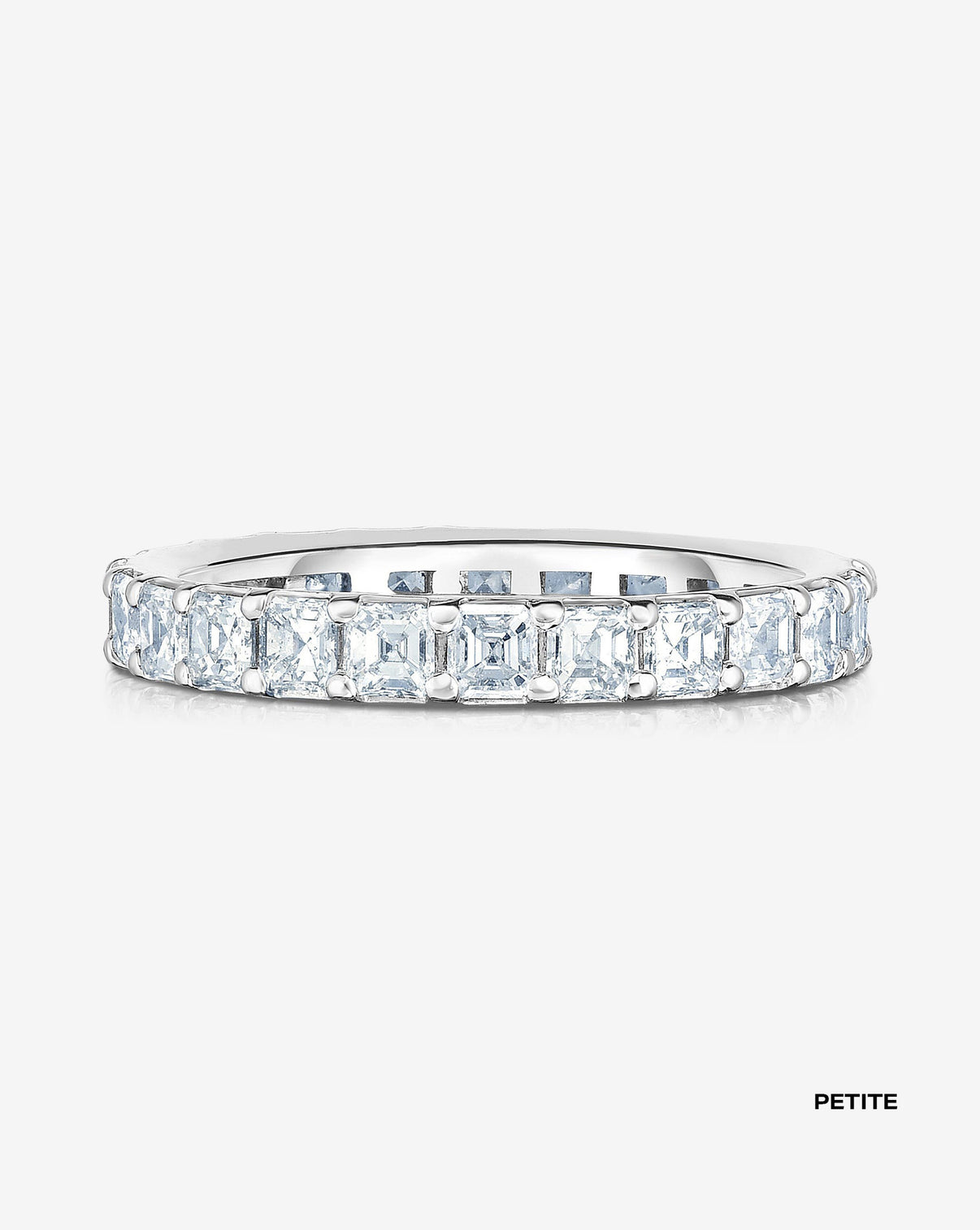 Bridal Wedding Bands Asscher Cut Eternity Band
