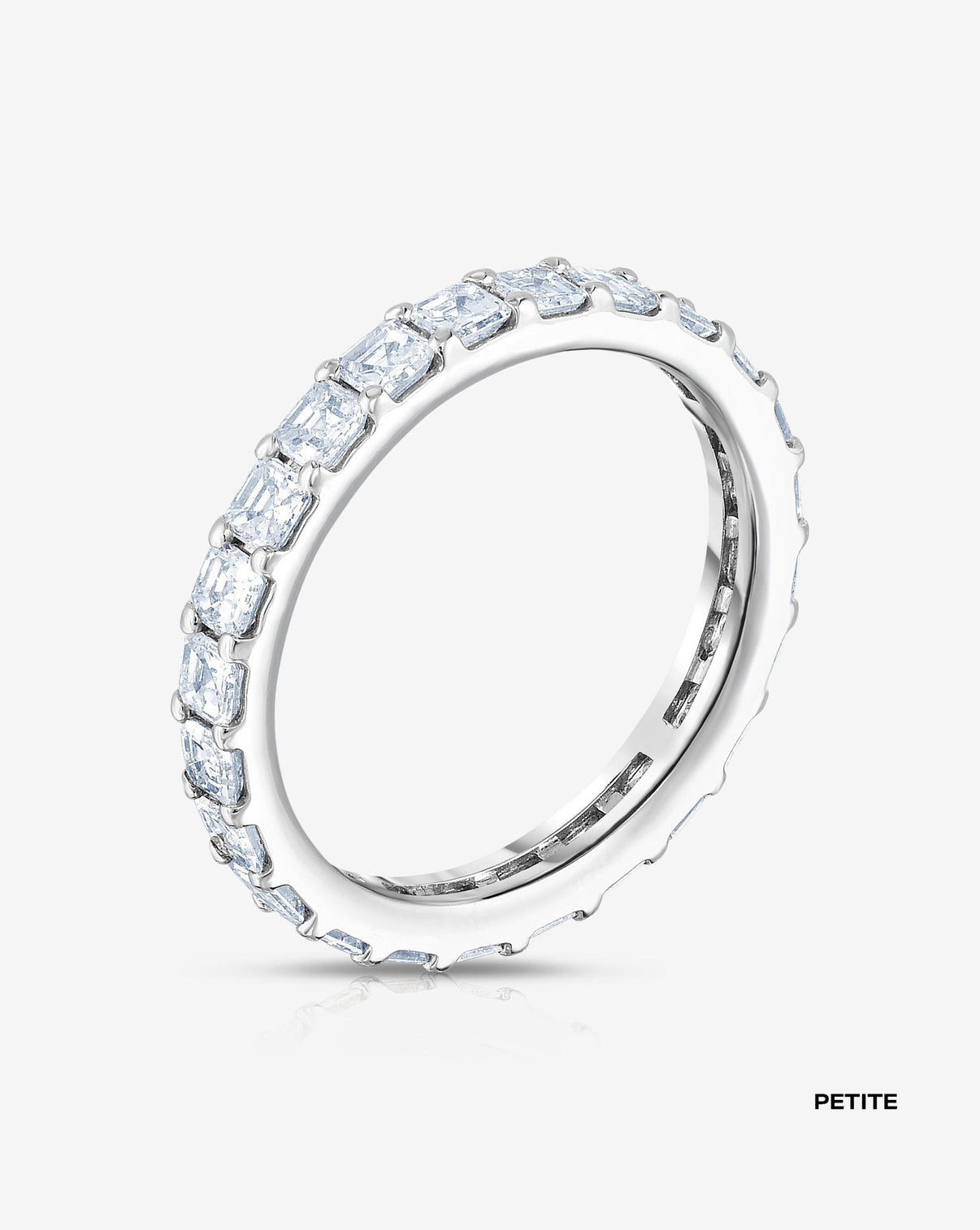 Bridal Wedding Bands Asscher Cut Eternity Band