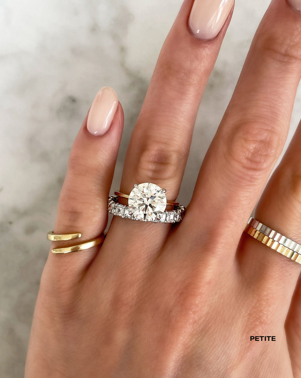 Bridal Wedding Bands Asscher Cut Eternity Band On hand