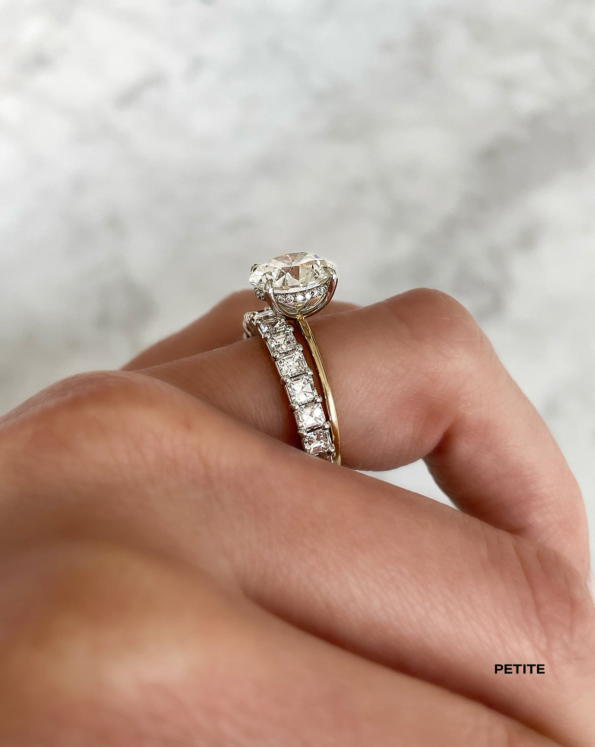 Bridal Wedding Bands Asscher Cut Eternity Band On hand