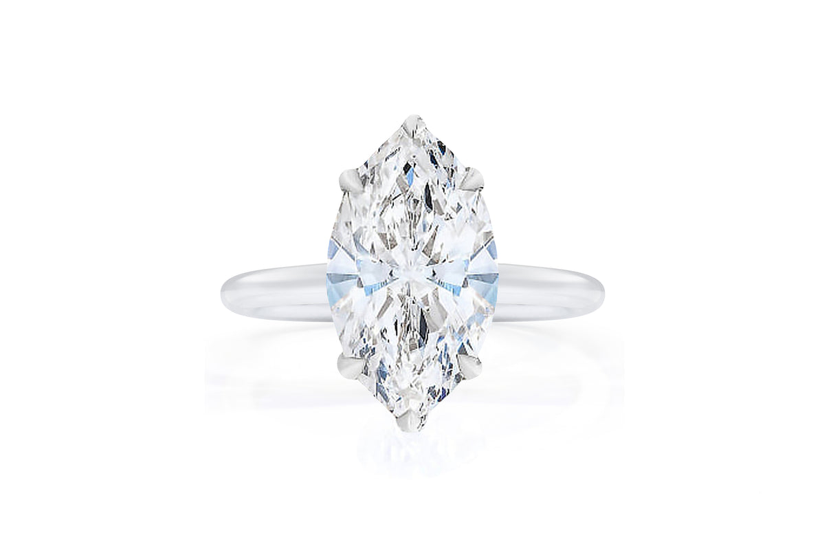 Cloud Solitaire Marquise Platinum 40677149704280