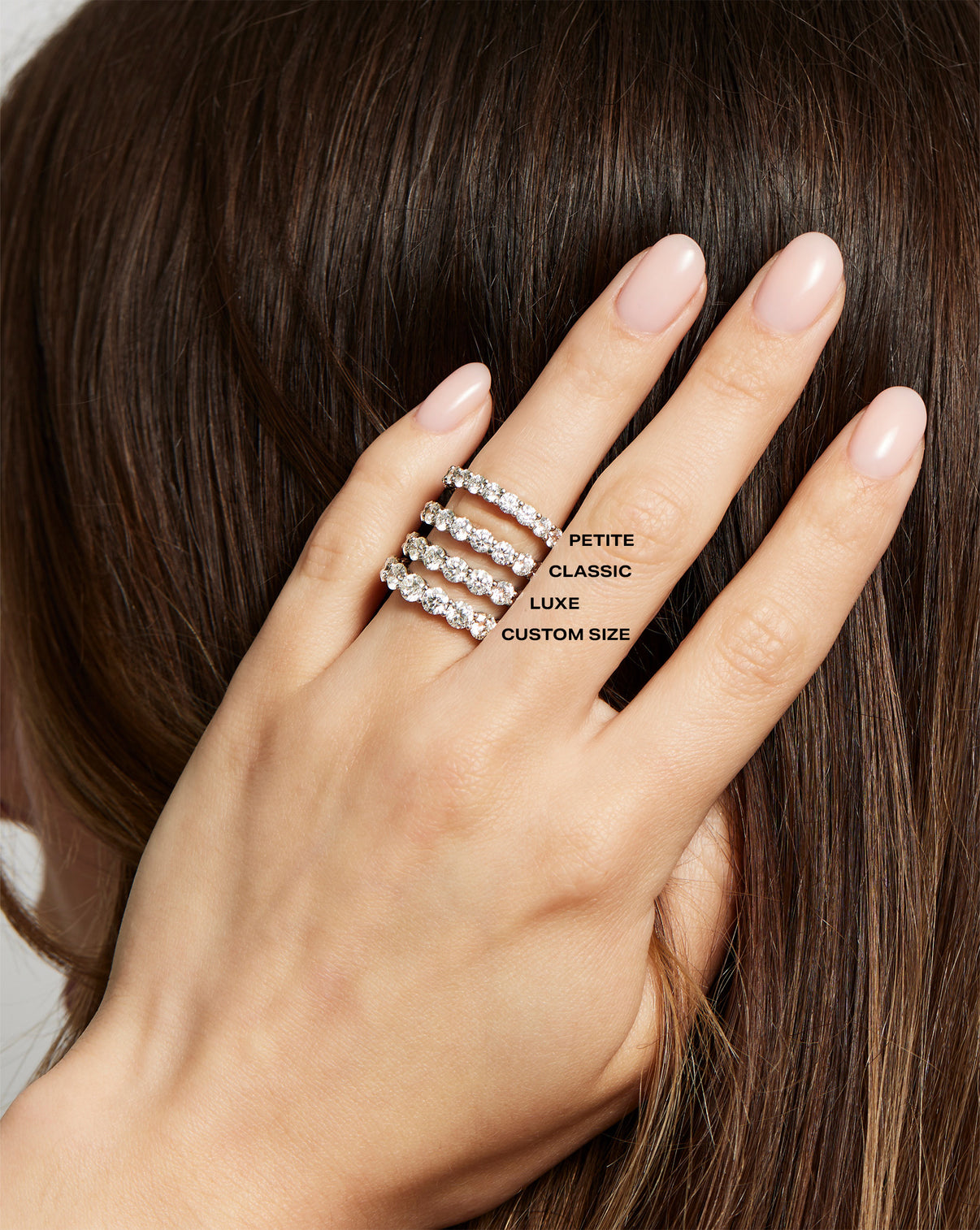 On hand 4 bridal round diamond bands global
