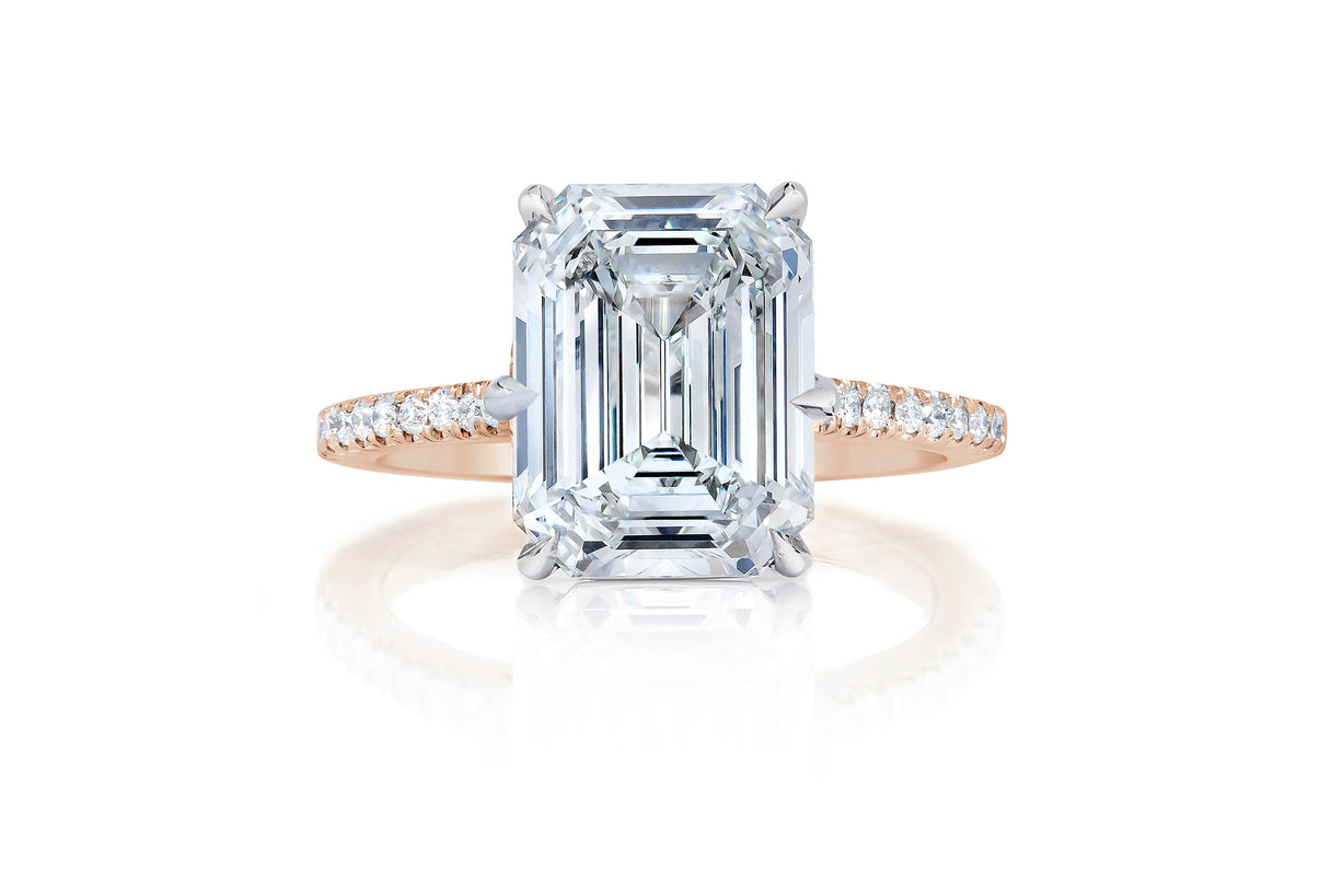 Whisper Thin Pave Emerald RG + HH 40675119104088