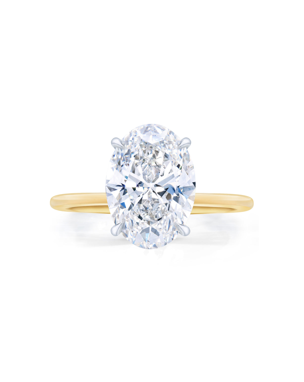 Bridal Engagement Rings Oval / Yellow Gold Whisper Thin® 40674678243416