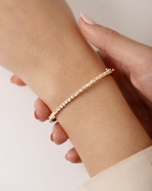 White Gold Small 'Arresting' Bracelet – Klaudyna Rzad