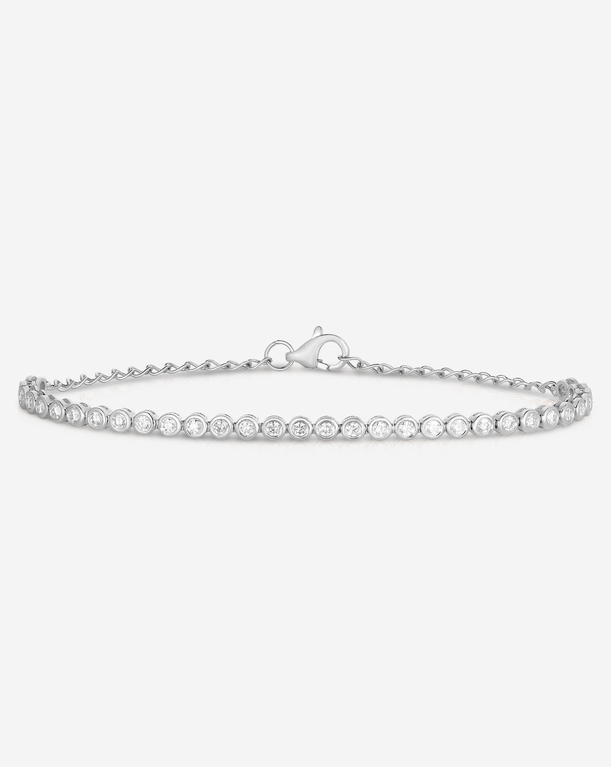 Bezel Mini Diamond Half Tennis Bracelet 40652949749848
