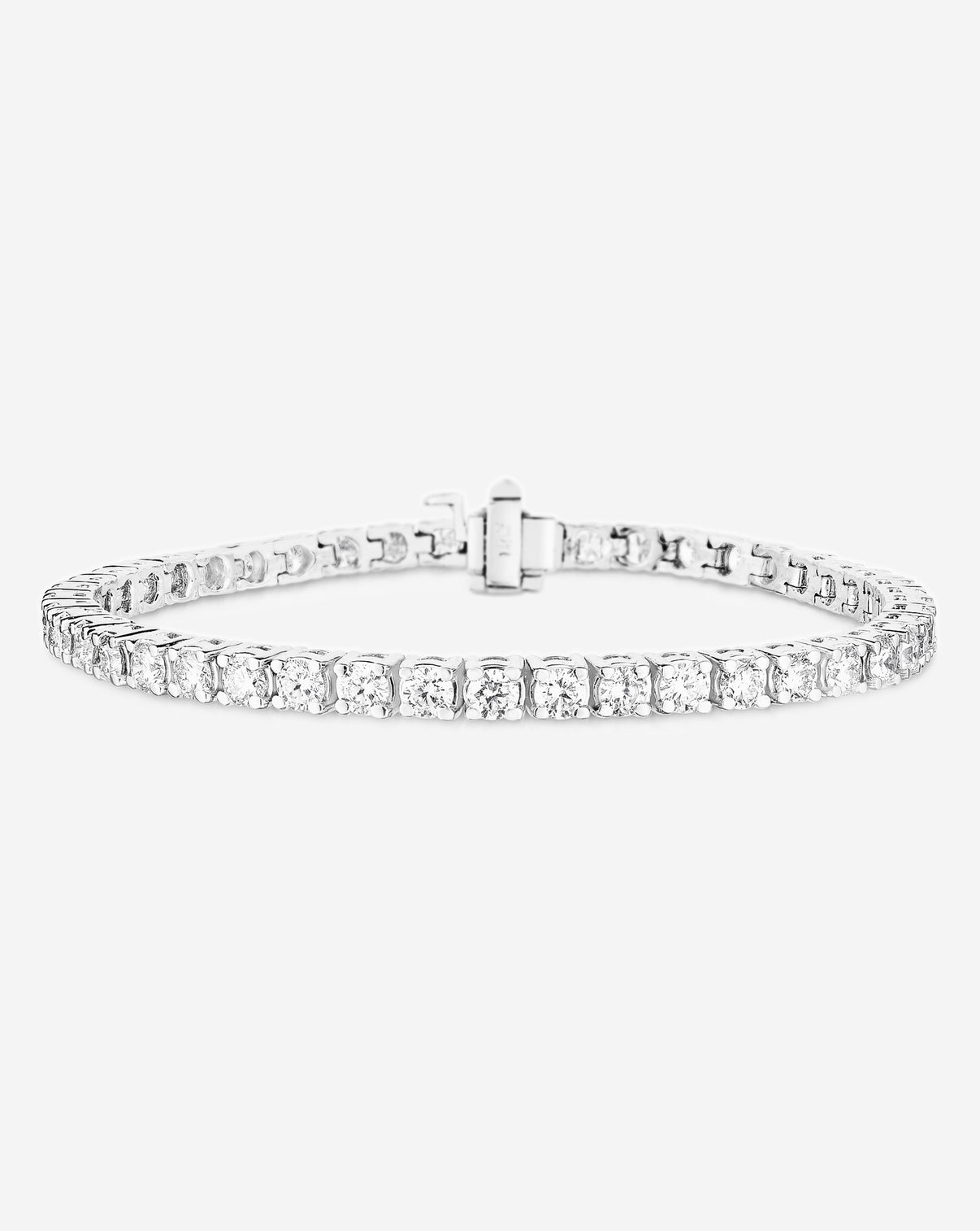 Ring Concierge Bracelet 14K White Gold Classic Diamond Tennis Bracelet
