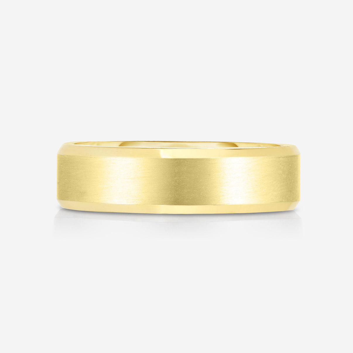 4 mm Contrast + Beveled Wedding Band 42378903388248
