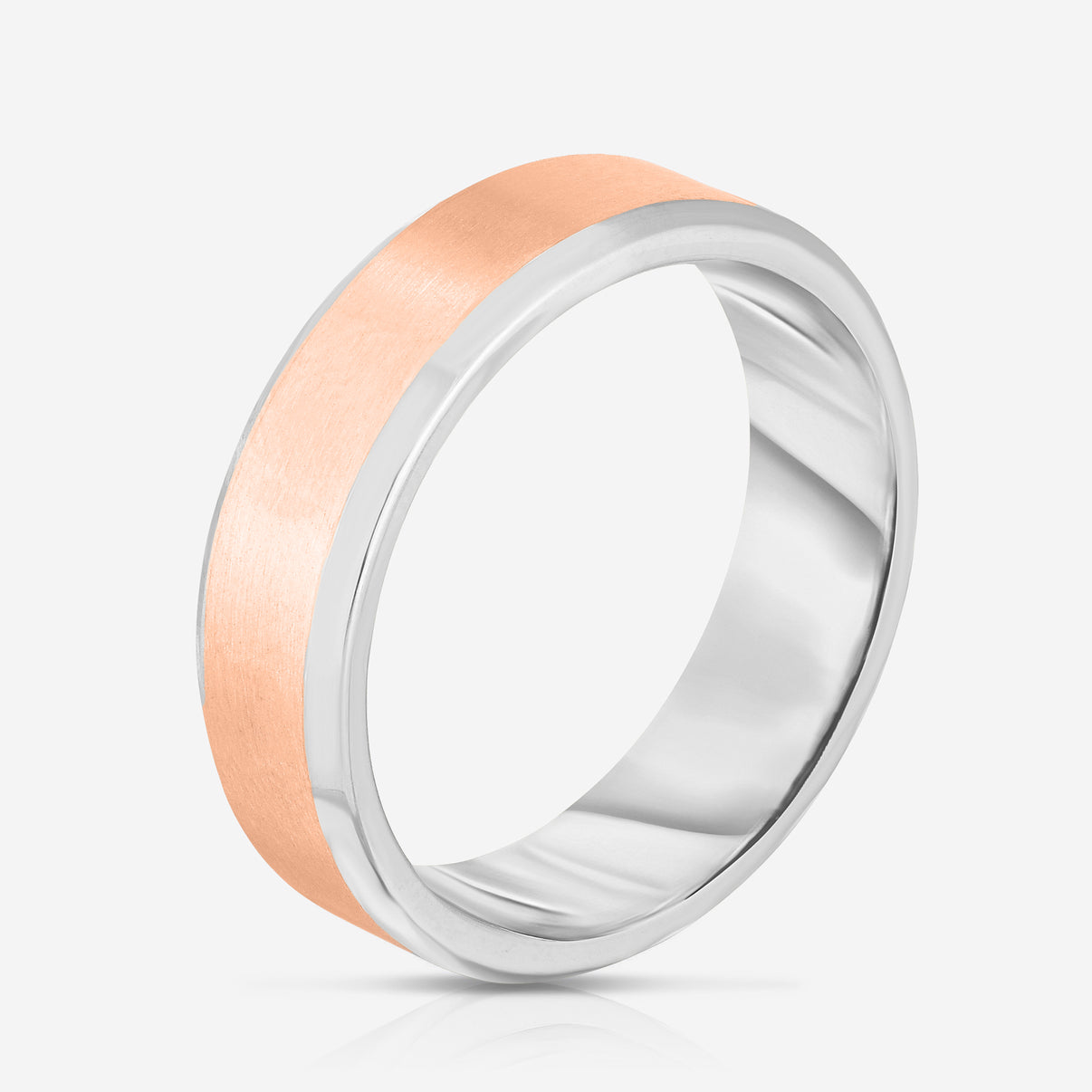 6 mm Contrast + Beveled Wedding Band 20327154778200 side