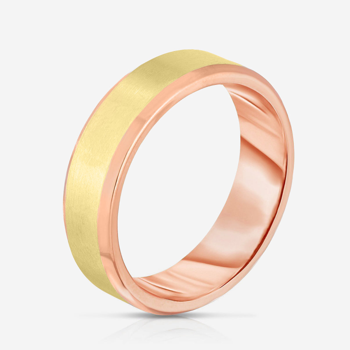 6 mm Contrast + Beveled Wedding Band 20327153205336 side