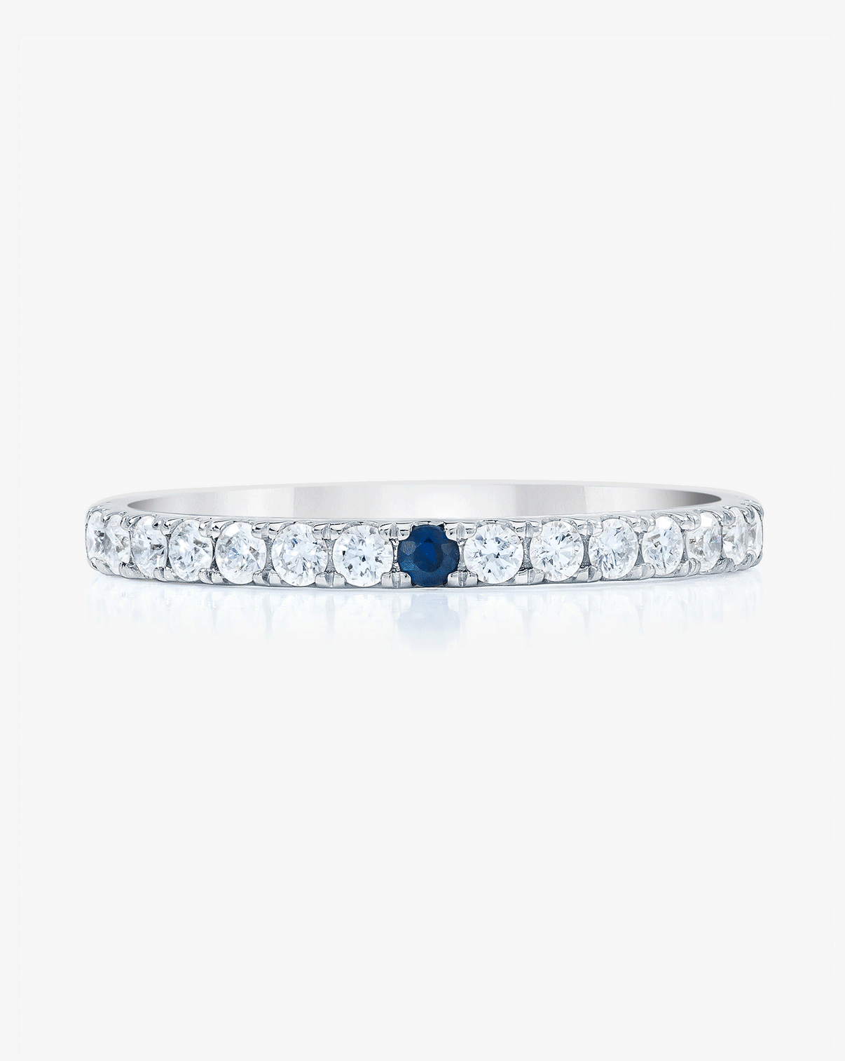 Personalized Perfect Pavé Diamond Ring | Platinum GIF