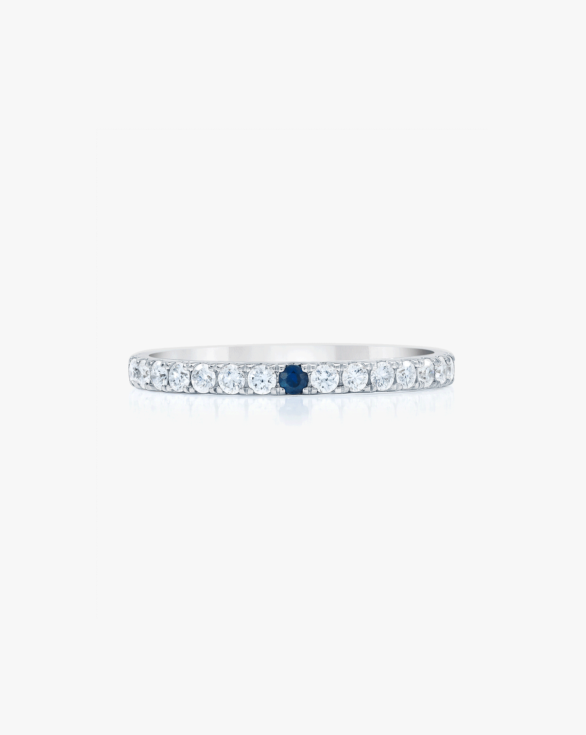Personalized Perfect Pavé Diamond Ring | Platinum GIF