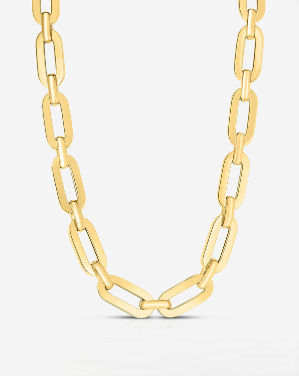 Ring Concierge Bold Gold Link Chain Necklace 14k Yellow Gold