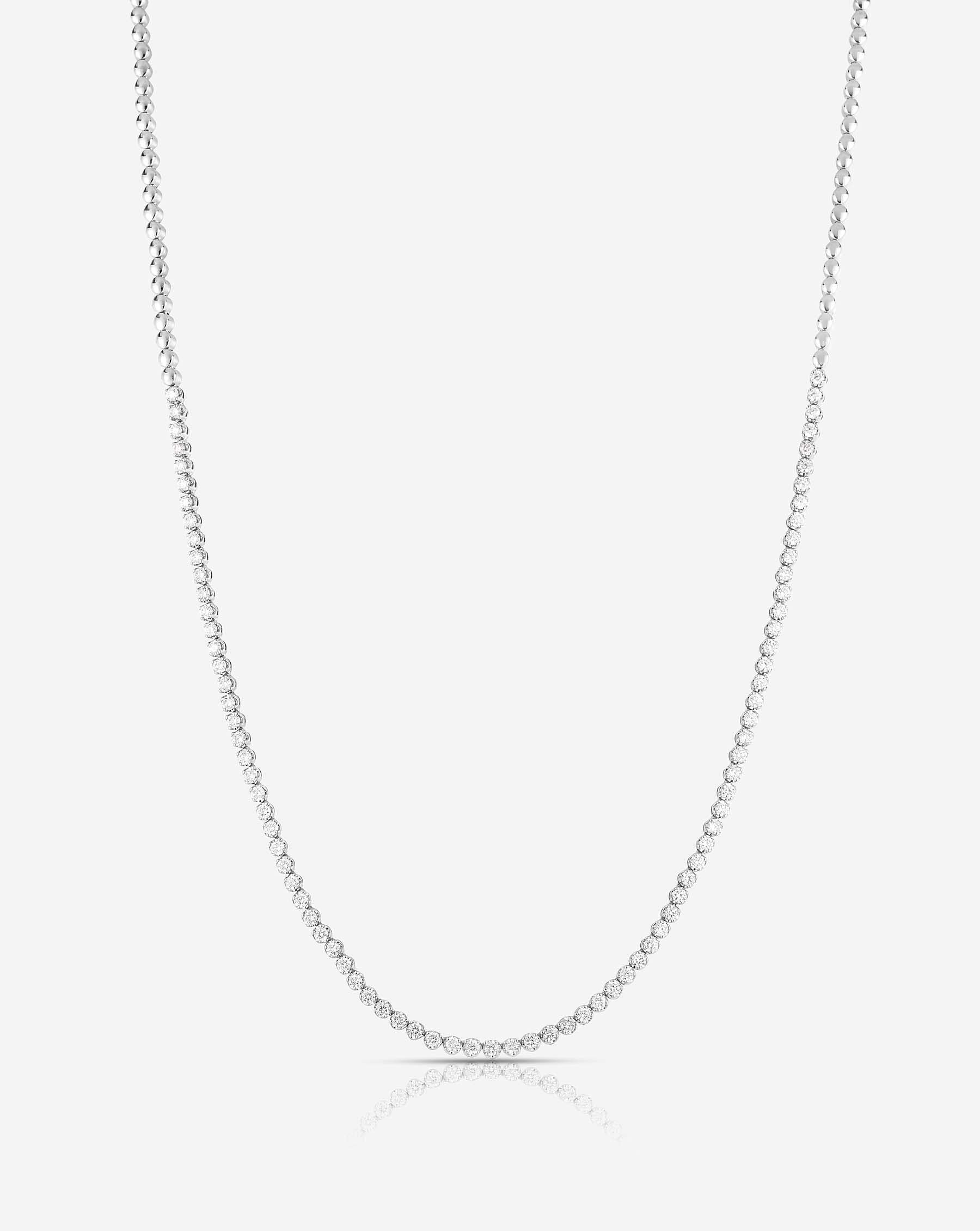 Ring Concierge Mini Diamond Tennis Necklace 14k White Gold