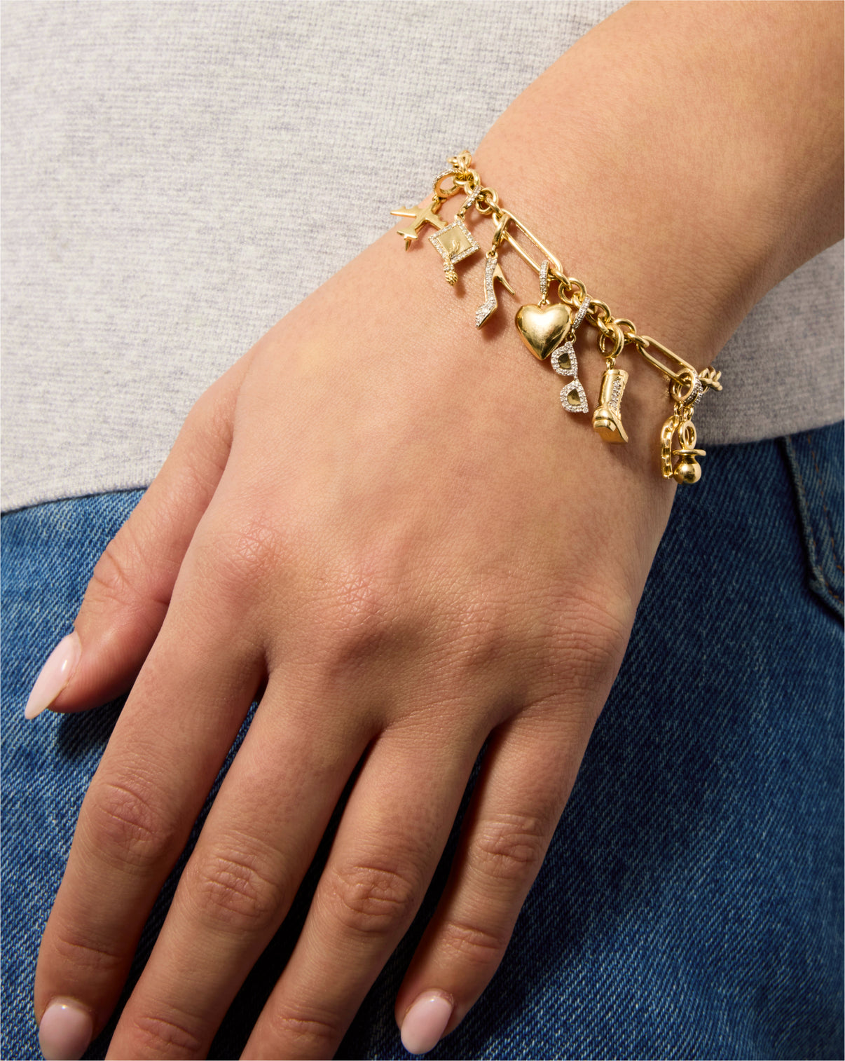 Charm bracelet on-model