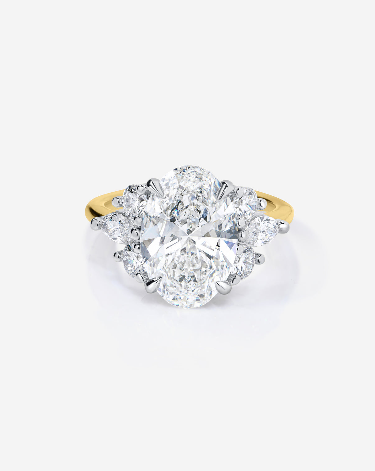 3.08 Oval Lab Diamond in The Ivy 
