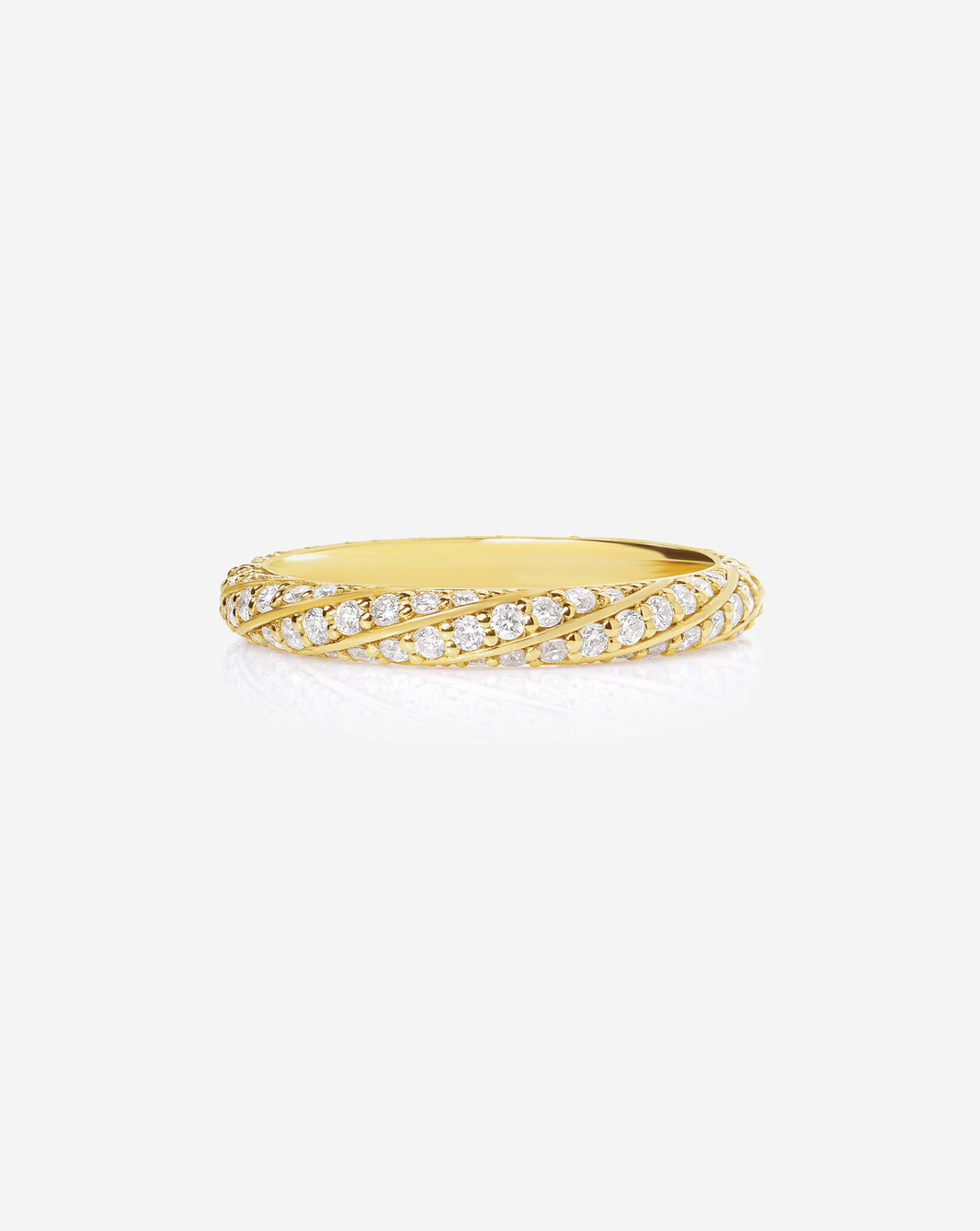 Twisted Lab Diamond Band
