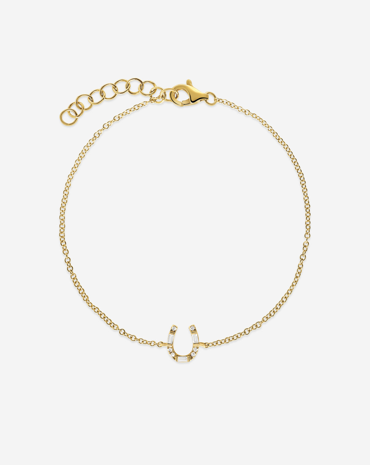 Horseshoe Bracelet on white background