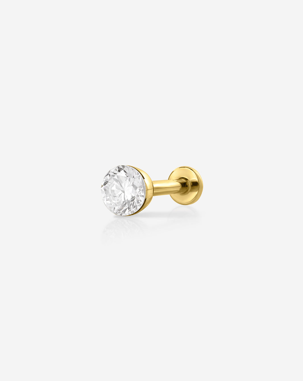 Round Lab Diamond Flatback