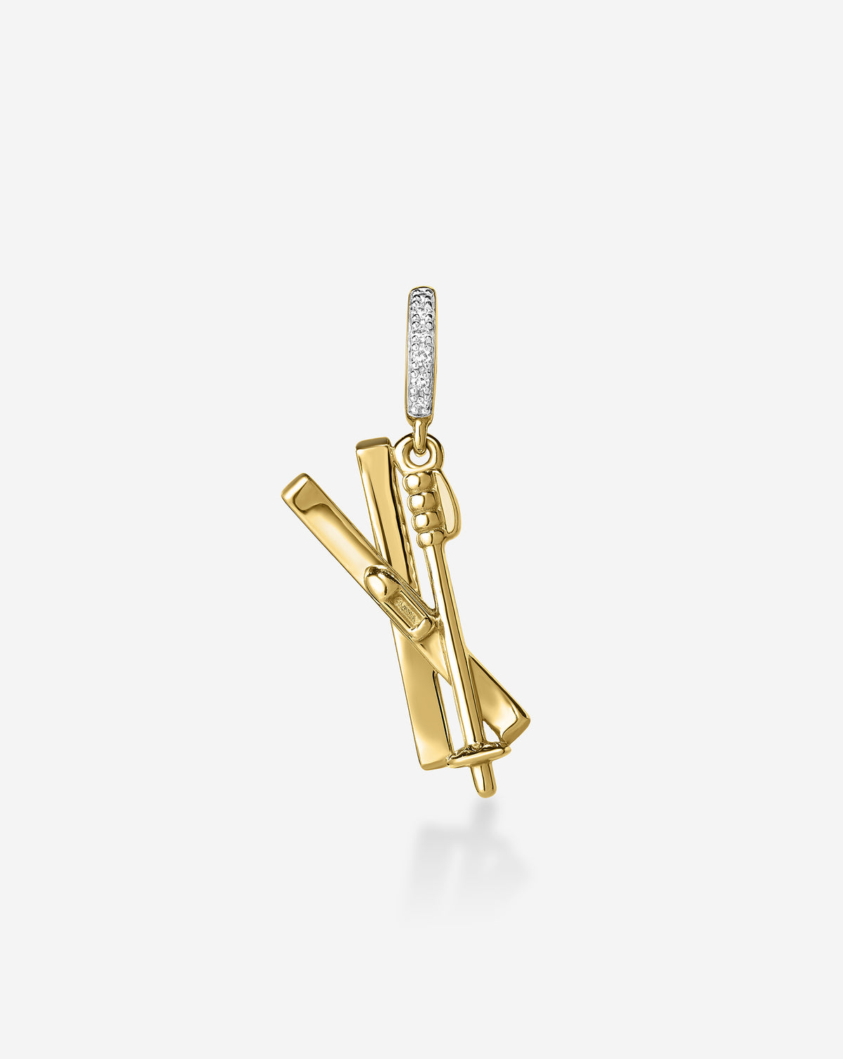 ghost image of ski charm