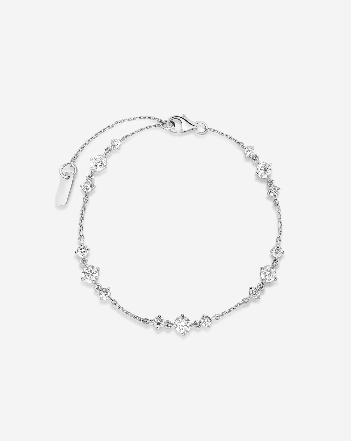 Starlight Lab Diamond Bracelet in 14K White Gold