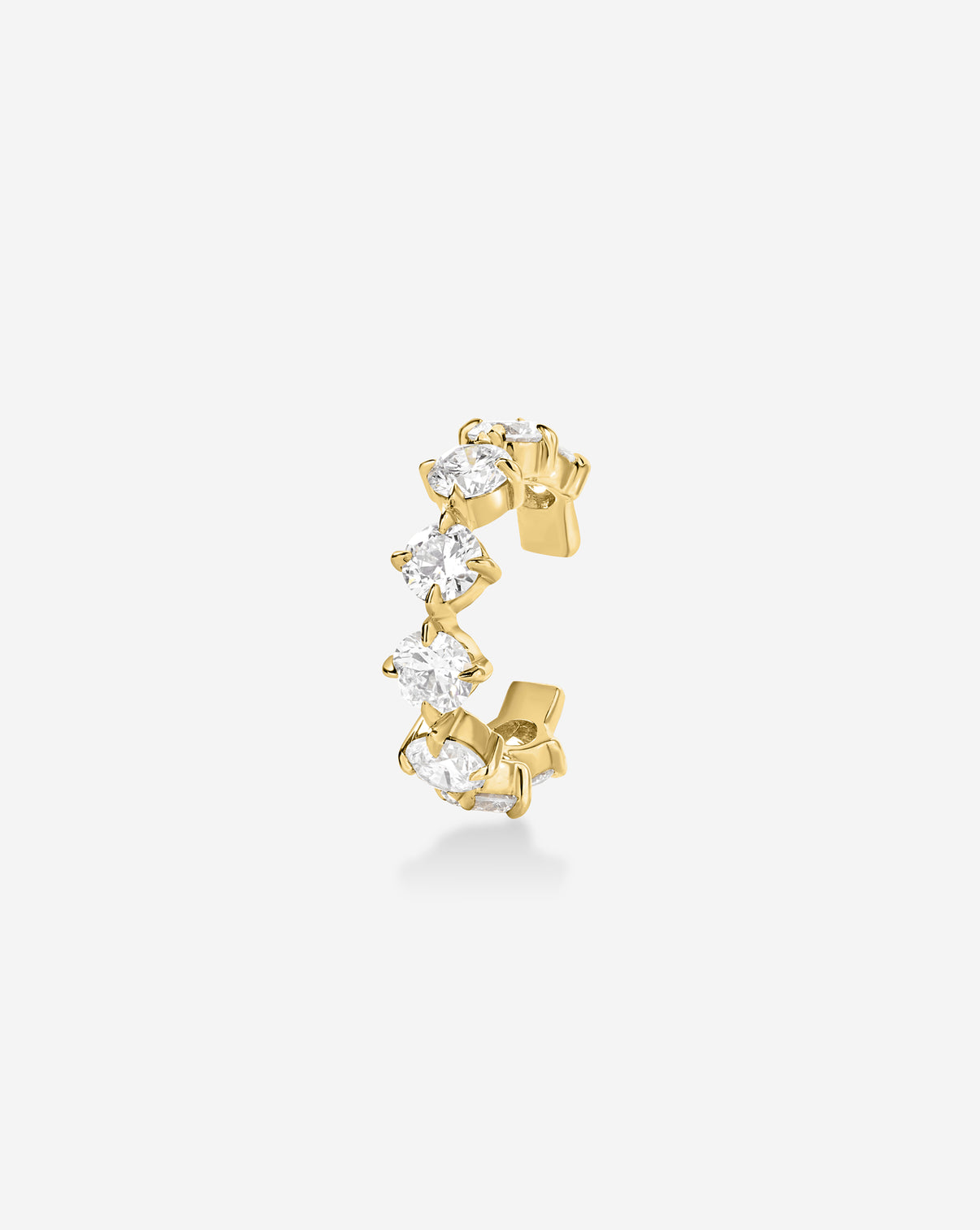 Starlight Lab Diamond Ear Cuff in 14K Yellow Gold