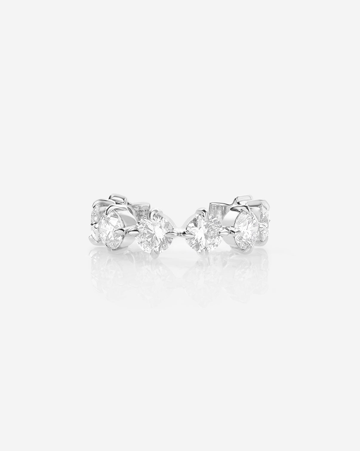 Starlight Lab Diamond Ear Cuff in 14K White Gold side view