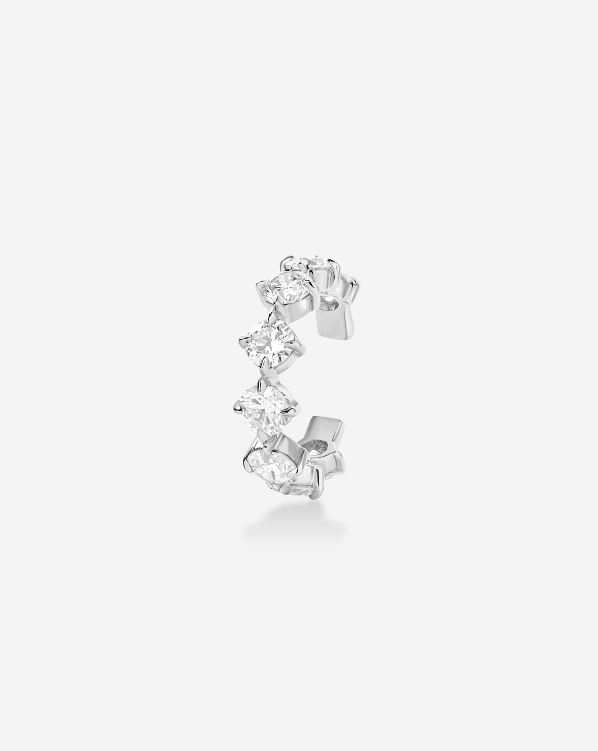 Starlight Lab Diamond Ear Cuff in 14K White Gold