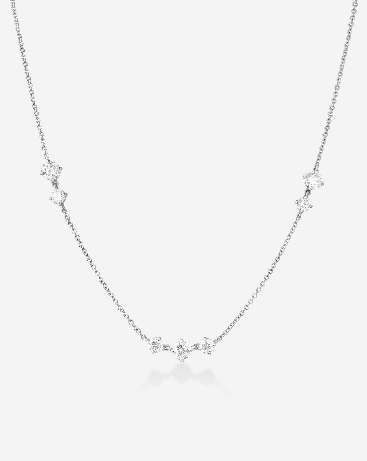 Starlight Lab Diamond Necklace in 14K White Gold