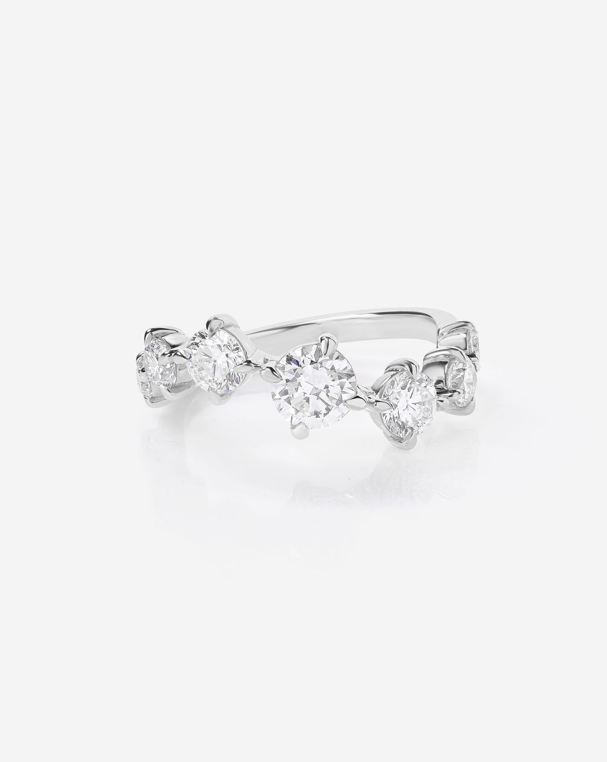 Starlight Lab Diamond Ring in 14K White Gold