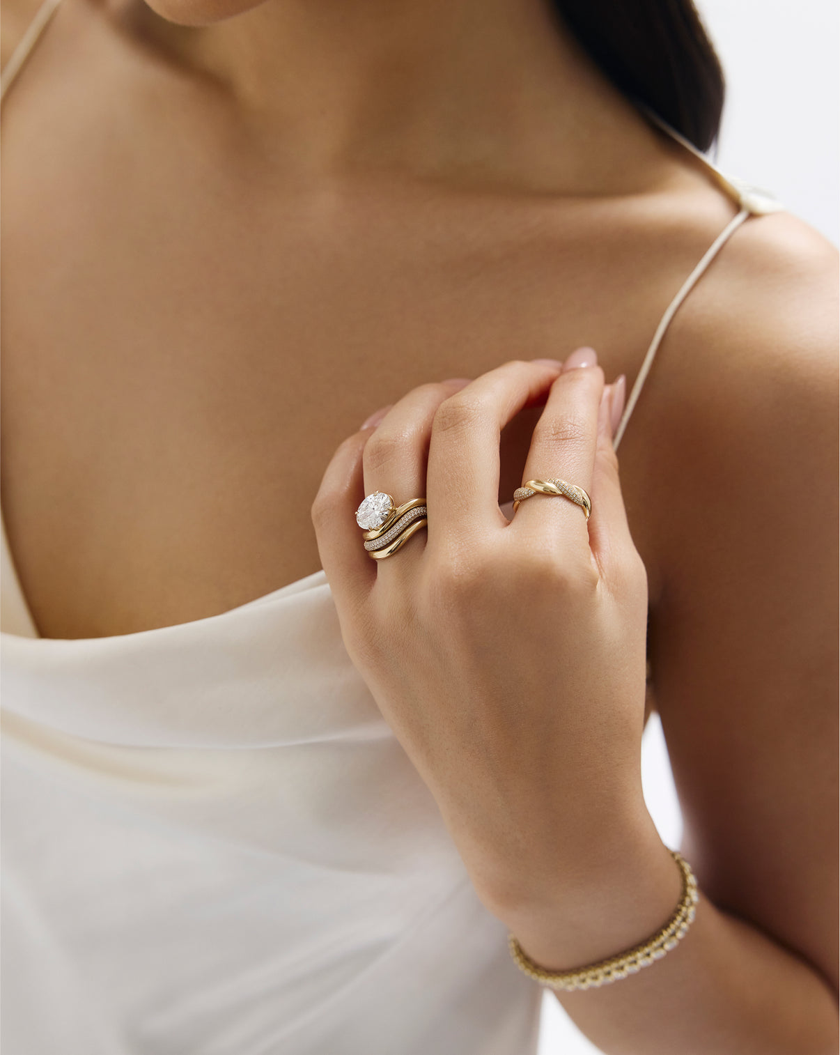 Wave Oval 14K Rose Gold
43204284842072