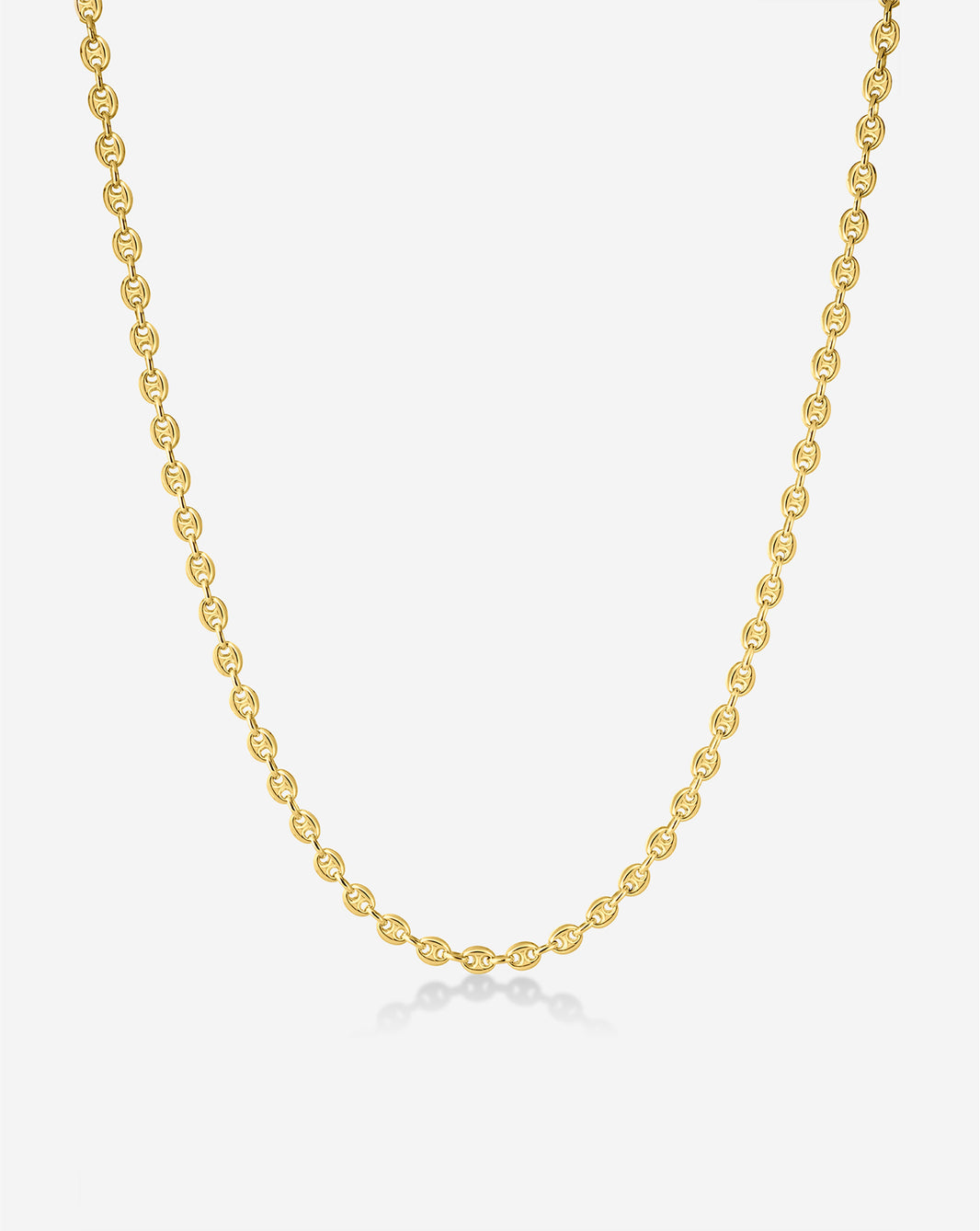 Mariner Link Chain Necklace featuring classic nautical chain design, shown on white background