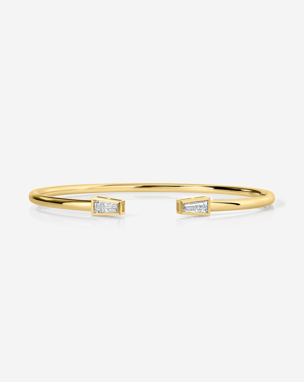Tapered Baguette Lab Diamond Flexi Cuff