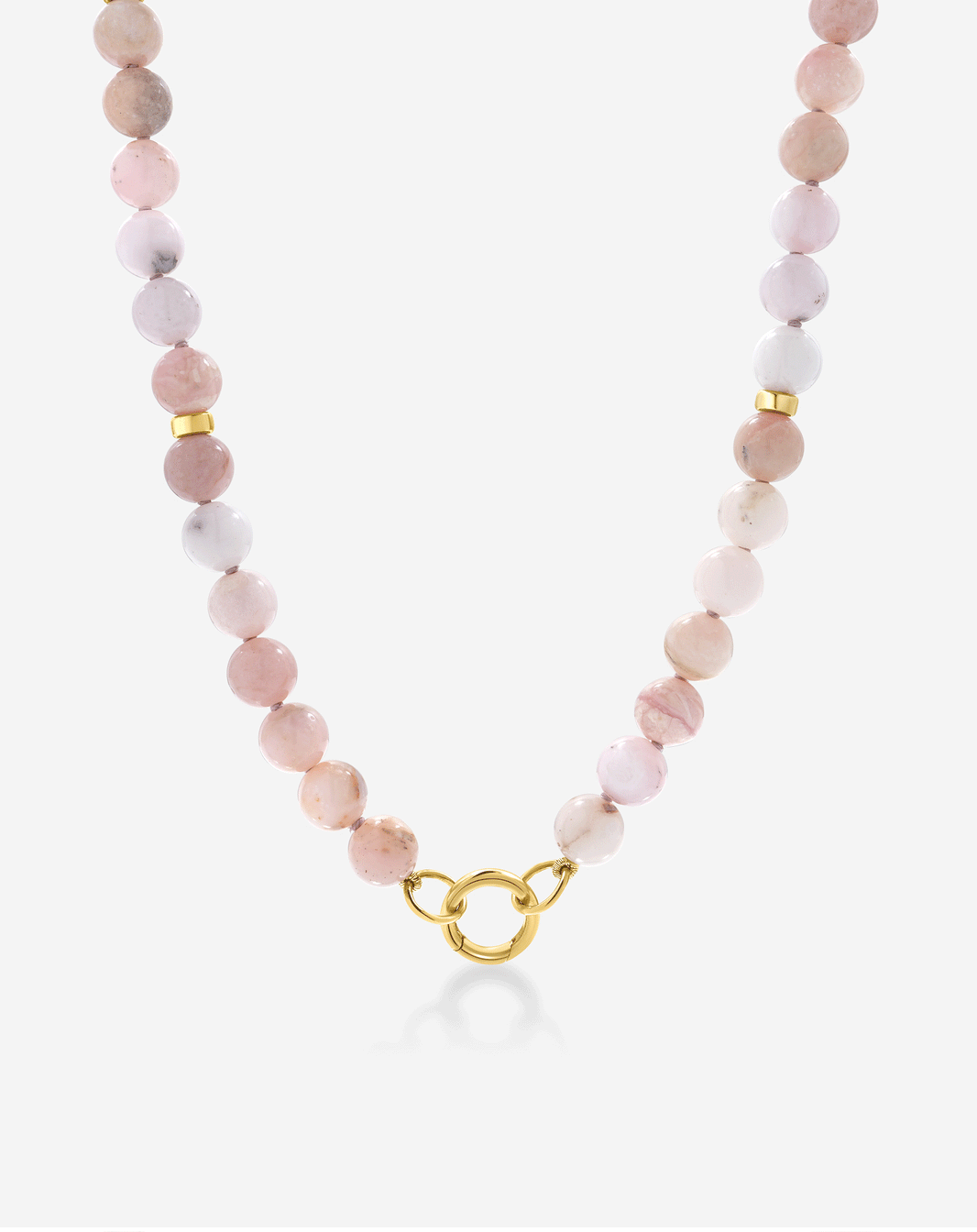 Moving image showing multiple angles of our Pink Paloma Necklace