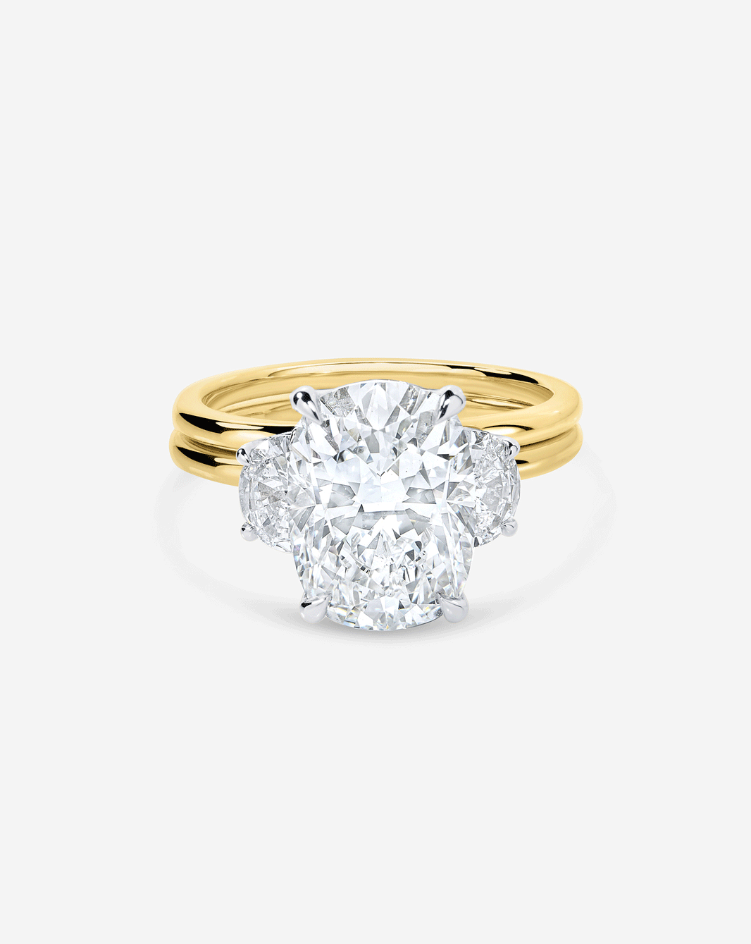 3.68 Cushion Lab Diamond in Whisper Thin® Embrace