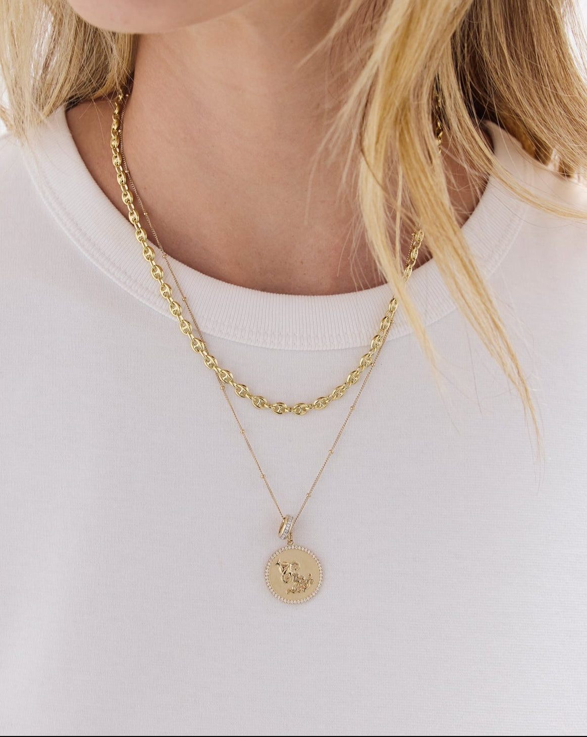 Elegant diamond bead charm crafted in warm 14k yellow gold, adorned with brilliant natural diamonds for timeless sophistication
