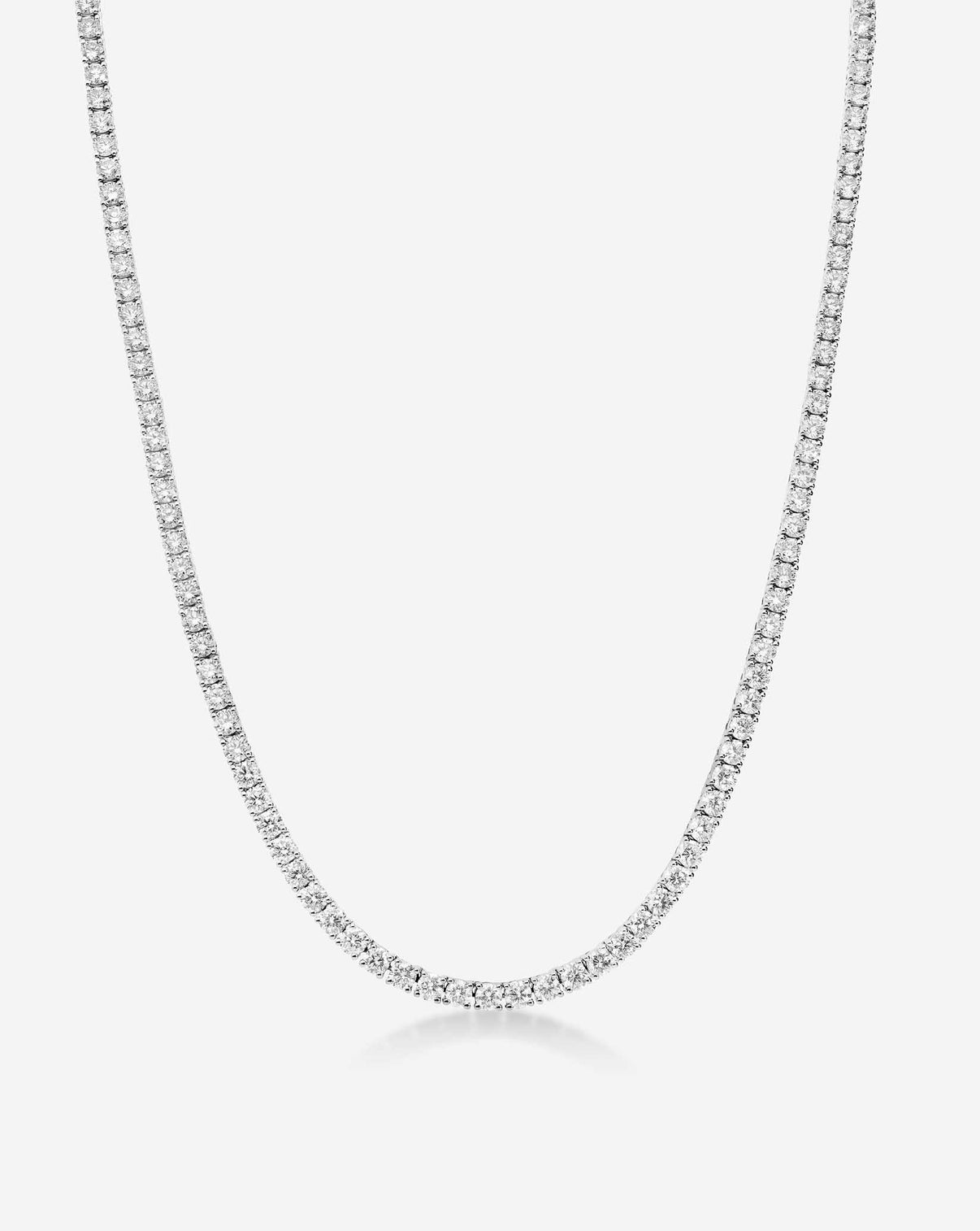 Ring Concierge Classic Diamond Tennis Necklace 14K White Gold